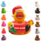 Badeente - personalisierbar (Weihnachtsmann Ente)