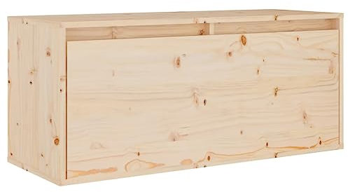 vidaXL Wandschrank 80x30x35 cm Massivholz Kiefer