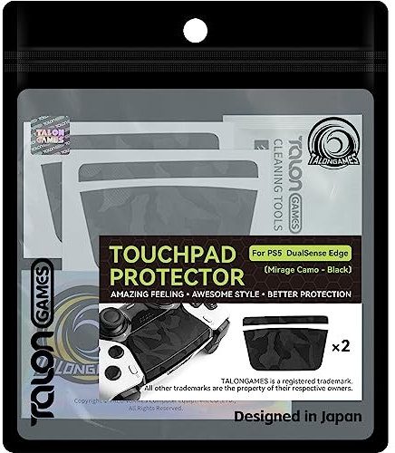 TALONGAMES Coque pour pavé tactile compatible avec manette PS5 Dualsense Edge, texture améliorée pour Playstation, prédécoupée, facile à appliquer, ajoute facilement une protection (Mirage Camo -