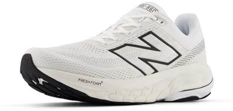 New Balance Herren Fresh Foam X 860 V14 Laufschuh, Weiß/Schwarz/Meersalz, 49 EU