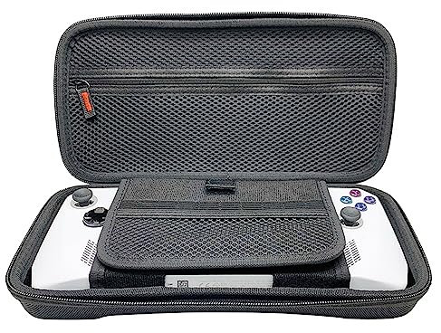 Voikoli EVA-Hartschalen-Schutzhülle, kompatibel mit ASUS ROG Ally 17,8 cm (7 Zoll), 120 Hz, Gaming-Handheld, stoßfest, stilvoll und langlebig, Schwarz
