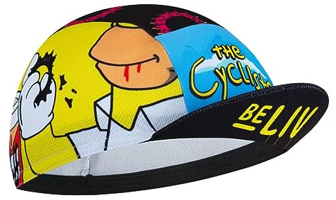 BikingBros Cappelli da Ciclismo per Casco Leggero con Cappe da Ciclismo per Sotto il Casco Unisex, Taglia unica