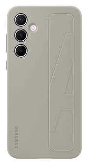 SAMSUNG Standing Grip Case cover con cinturino e funzione cavalletto per Galaxy A55 5G, Grigio