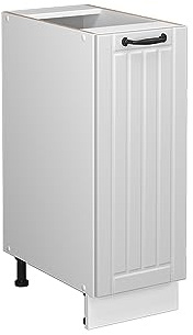 Vicco Midischrank Fame-Line, Weiß Landhaus, 30 x 82 cm | ohne Arbeitsplatte, zur Aufbewahrung von Badutensilien und Reinigungsmitteln