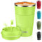 KETIEE Kaffeebecher to go,380ml Thermobecher Kaffee-to-go,Kaffeebecher Thermo,Doppelwandig Reisebecher Travel Mug,Vakuum Isolierbecher mit auslaufsicherem Deckel für Kaffee und Tee,Grasgrün
