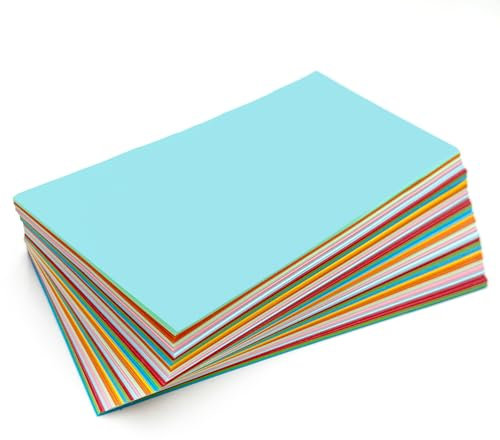 300 Stück Moderationskarten Set Rechteckig, 20x10cm, Präsentationskarten Bunt, Klein, Lehrerbedarf für Präsentation und Vortrag