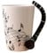 DcnrInsr Keramiktasse mit , 240 ml, niedliche Tassen und Tassen mit , für Kaffee, Tee, Milch, Neuheitsgeschenke, Klarinette