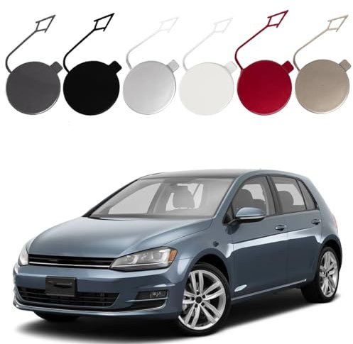 LHZPGC Tappo di Copertura Gancio di Traino paraurti Anteriore Auto per VW Golf VII MK7 2013-2017, Copertura rimorchio ABS, 1 PZ,E-Grey