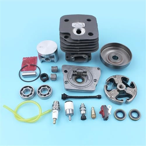LALAL 52mm Cylinder Piston Oil Pump Clutch Bearings for Husqvarna 268 272 272XP 272K Chainsaw Spark Plug Stop Kill Switch Replace Part