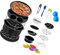 Complete Air Fryer Accessories Set Including Nonstick Baking Pan, Pizza Tray, Grill Grid and Silicone Moulds Compatible with Most 3.5-4.5 Litre Air Fryers