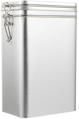 Ipetboom Kaffeedose Metall Quadratisch Luftdichter Kaffeebehälter Mit Aromaversiegeltem Deckel 7.5X4.7X3.1 Zoll Aufbewahrung Für Bohnen Pulver Tee Snacks Küche Haushalt
