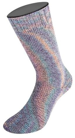LANA GROSSA Meilenweit Cotton Bamboo Pepita | 4-fädiger Bambus-Sockenklassiker | Handstrickgarn aus 40% Baumwolle, 25% Schurwolle | 100g Wolle zum Stricken & Häkeln | 420m Garn FB 2508