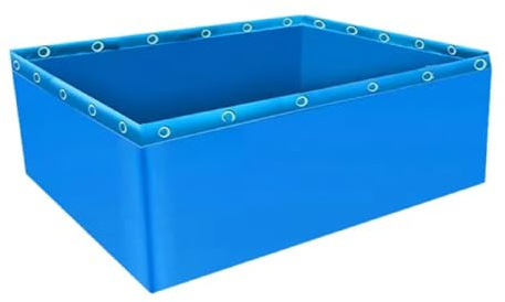 Segeltuch-Fischbecken mit Ösen, faltbarer Outdoor-Koi-Teich, tragbarer Aquakultur-Pool für Notfall-Wasserversorgung