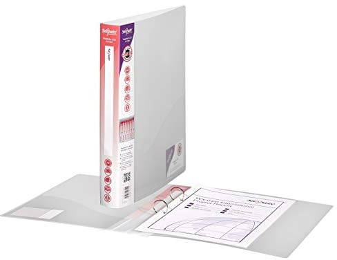 Snopake 10183S 2 Ring/25mm Capacity A4 Clear Ring Binder (1 Piece)
