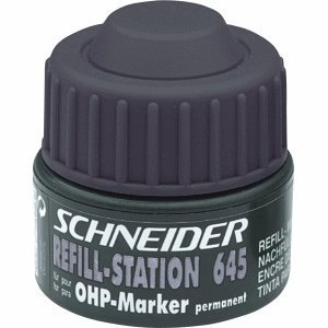 Schneider Schreibgeräte Refill station Maxx 645, Nachfülltinte für Universalmarker perm., 30 ml, schwarz