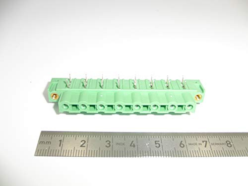 PHOENIX CONTACT GIC 2,5/8-G-7,62 Leiterplattengrundleiste, 2.5mm² Nennquerschnitt, 8 Anschlüsse, GIC 2,5/..-G Artikelfamilie, 7.62mm Rastermaß, 3.5mm Pinlänge, Grün, 50 Stück