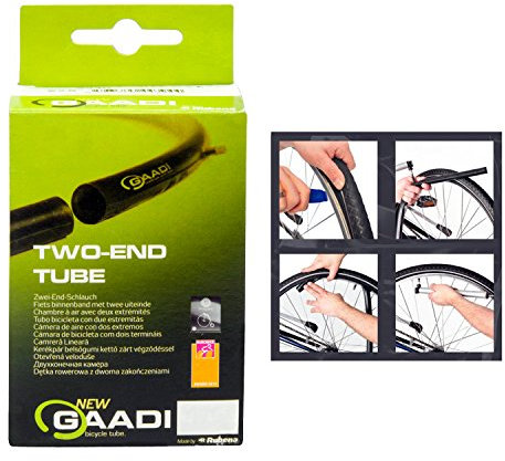 GAADI Unisex – Erwachsene Fahrradschlauch Französisches Sclaverand Ventil 26, schwarz, 40/47-559 FV