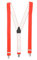 shenky Hosenträger | 3er Clips | 3,5cm Breite | verstellbar | Basic | Y-Form | elastisch | für Oktoberfest Fassnacht Karneval Hochzeit Skihosen | Damen & Herren | Skihosenträger | Neon-Orange