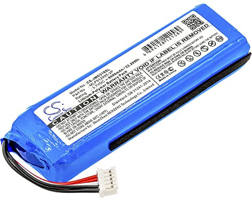 Cameron Sino Batterie Li-polymère 6000 mAh pour JBL Charge 2+, Charge Plus, compatible avec JBL MLP912995-2P