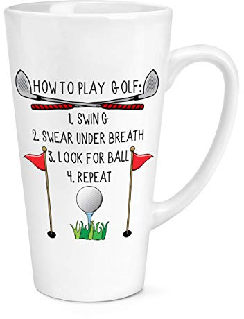 How To Play Golf 17oz Groß Latte Becher