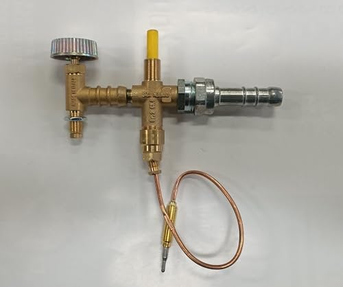 Rubinetto con valvola di sicurezza con termocoppia cm 25 per fornelloni METANO
