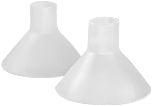 BeauGen Inserts, Soft Stretchy Clear Plastic Insert Flanges for Breast Pump, BPA Free Pumping Essentials Breast Pump Flange Insert Fits 21mm, 22mm, 23mm, 24mm, 25mm, 26mm, 27mm, 28mm (1 Pair)