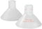 BeauGen Inserts, Soft Stretchy Clear Plastic Insert Flanges for Breast Pump, BPA Free Pumping Essentials Breast Pump Flange Insert Fits 21mm, 22mm, 23mm, 24mm, 25mm, 26mm, 27mm, 28mm (1 Pair)