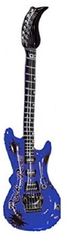Pohly Aufblasbare Luftgitarre ca. 100 cm mit Farbauswahl (blau)