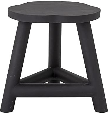 Bloomingville Schemel Malie, schwarz, Mangoholz