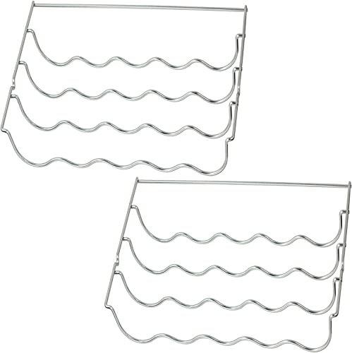 SPARES2GO Wine Bottle Rack Shelf Insert compatible with Beko Fridge (457 x 290 x 70mm, Pack of 2)