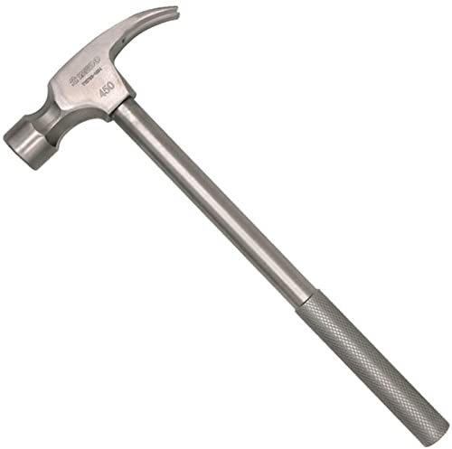 WEDO Marteau à griffes en titane, poignée antidérapante, marteau de charpentier léger, non magnétique, résistant à la corrosion, taille 3/4 lb