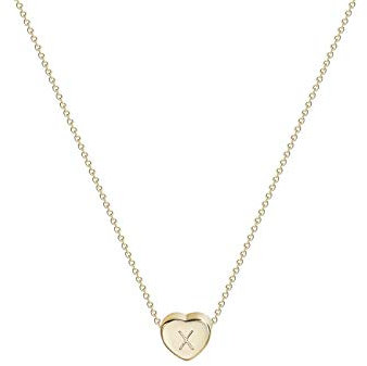 Halsketten Halsketten Lange Chunky Halskette Kette Halsketten Brief Geschenk Name Frauen 26 Mode Anhänger Schmuck Englisch Halsketten & Anhänger Herz Halskette Mädchen ( Color : X , Size : Taille uniq