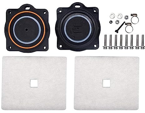 HP60/80 Kit de reconstruction de pompe à air compatible avec les aérateurs HP 80, HP 60, HP-80-0110, diaphramme, filtre et kit de vis inclus