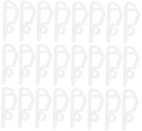 Cabilock 300 Stk Kleiner Lampenhaken Multifunktionaler Dachrinnenclip-lampenhaken Geschenk-clips Zum Aufhängen Party Dekorativer Haken Mini-dachrinne Alle- Erdungsstecker Weiß Leicht