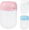 Vicloon Mini Air Humidifier, USB Luftbefeuchter 300ML mit Nachtlichtfunktion, H2O Diffuser für den Innenraum, 2 Sprühmodi Luftbefeuchter Mini Leise Humidifier Diffuser(Rosa)