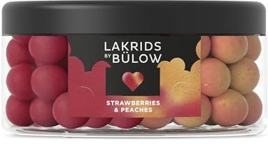 LAKRIDS BY BÜLOW - 550g Mixed - Strawberries & Cream + Peaches - Dänische Gourmet Lakritz-Kugeln