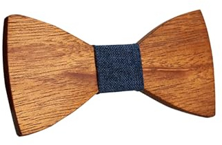 Stjarna Handgefertigte Fliege aus Holz für Jungen und Herren, Geschenkidee