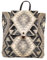 Myra Bag Rucksack für Damen – Western Upcycling-Canvas & Leder Tasche, Dunkelgrau