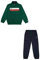 Champion Legacy Graphic Shop B (306848) - Chándal especial de cuello alto semiopaco PolyWarpKnit, multicolor verde botella/azul marino (HLG/NNY), M Child FW24