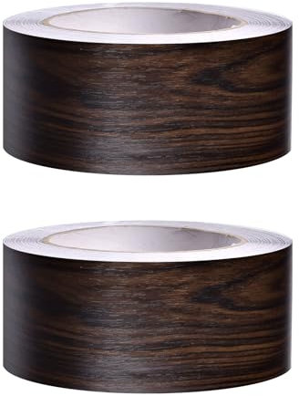 Tapetenbordüre Selbstklebende, 2 Rolle 10mx5cm Sockelleiste Dekorative Bordüre Tapete, PVC Holzoptik Klebeband, Wasserdicht Wandaufkleber Grenze, Wandbordüre Deko für Küche Badezimmer Wohnzimmer (A)