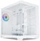 Vetroo AL900 ATX Computer PC Case 270° Full View Tempered Glass, Pre-Installed ARGB & PWM FDB Fan in Rear, Support up to 360mm Radiator and 10 Fans, Type-C Ready, Support for 40 Series GPUs - White
