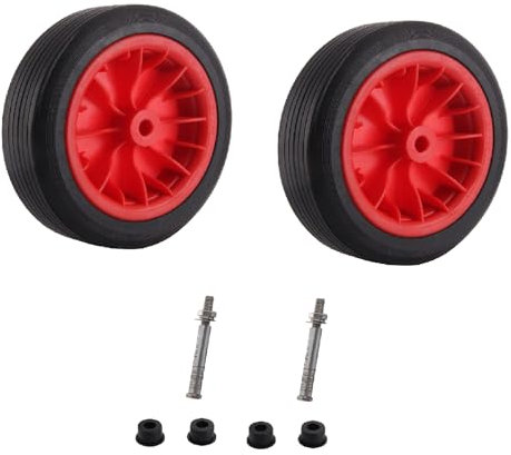 Youyijia 2Pcs 12 Wheelbarrow Wheel 3.50-4.00/8 + 120mm PU Puncture Proof Solid Industrial Wheelbarrow Wheel Replacement Tyre for Most Unicycles Truck Garden Trolley Wheel Barrows