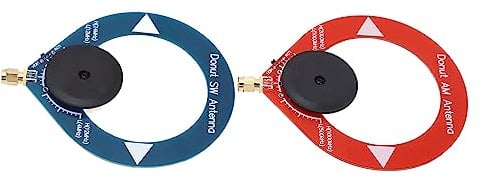 2 Uds Donut Am MW SW Antena Antiinterferencias Mini Antena de Bucle Portátil para Radio de Onda Corta