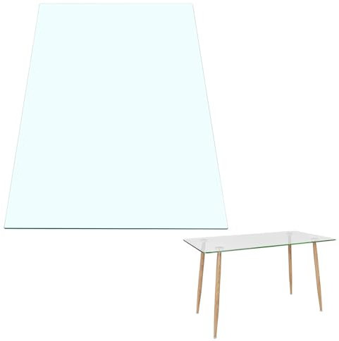 Glasplatte Tisch Glas 8mm Nach Maß Klar - Glasscheibe für Schreibtisch Schminktisch - Sicherheitsglas Glasplatten Nach Maß Rechteckig, für Esstisch, Couchtisch, Restauranttisch ( Size : 60x50cm )