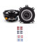 Alpine Auto Lautsprecher Boxen S2-S40 280 Watt 10 cm 2 Wege Koax passend für FIAT Punto 2 188 1999-2007 Türen hinten