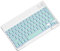Begchy 10inch Backlit Keyboard Bluetooth Protable Mini Mute Keyboard for Cell Phones Tablets and Laptops Wireless Keyboard D