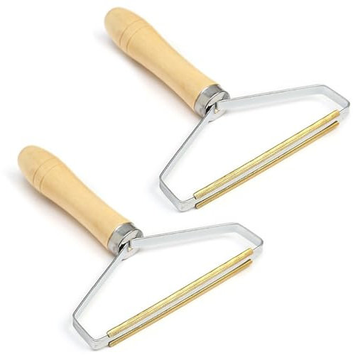 2 PCS Portable Lint Remover, Reusable Carpet Scraper and Fuzz Remover, Pet Hair Remover for Clothes, Furniture, Carpets, and Rugs