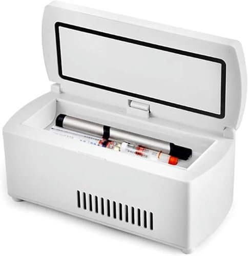 GZYHDC Frigo per medicinali Portatile e Frigorifero per insulina per Viaggio in Auto Verso casa - Mini Frigorifero per medicinali con Temperatura costante, Copertura farmaci 2-8°C