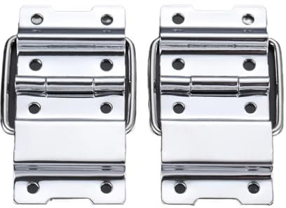 2 pièces 8 trous décoratif Flight Case porte boîte à outils casier support charnière bagages valise accessoires armoire charnière Flight Case accessoires 71 * 35 mm