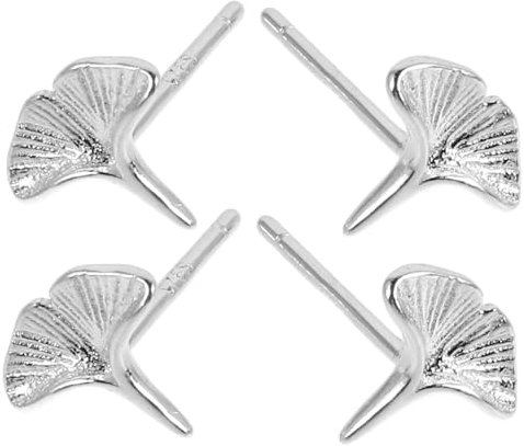 MOBUTOFU Ohrstecker mit Herbstblättern 2 Sets Ginkgoblatt-Ohrringe Vintage-Pflanzen-Ohrstecker für Frauen Schmuck für Mädchen